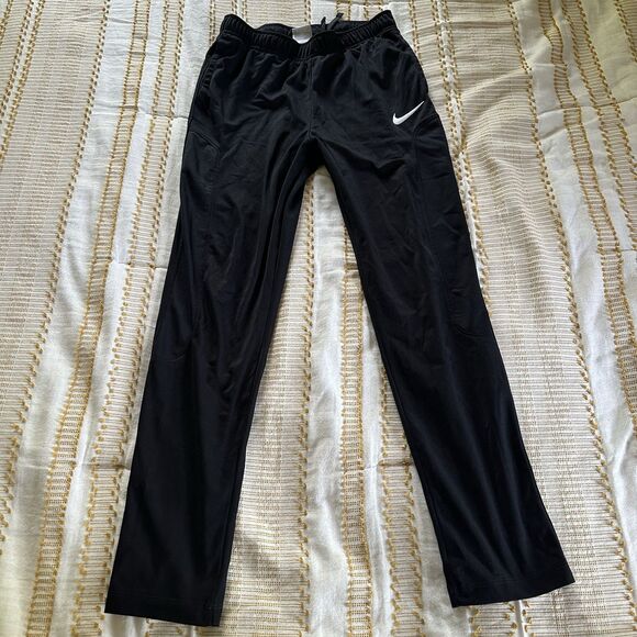Nike Big Kid’s Dri Fit Black Training Soccer Tracksuit  Pants Size XL - Picture 1 of 8